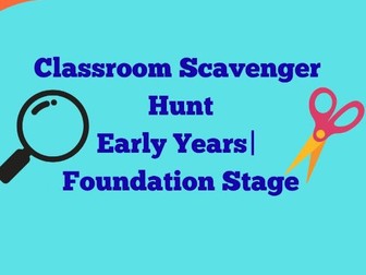 Classroom Scavenger Hunt Worksheet