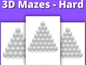 Challenging 3D Mazes: Hard Level Puzzles