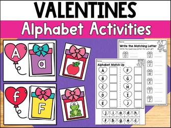 Valentine's Day Alphabet & Beginning Sounds Activities & Worksheets