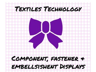 D&T Textiles Technology - Fastener, Embellishment & Component Display