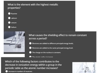 the periodic table quiz