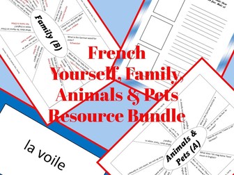 French Yourself, Family, Animals & Pets Resource Bundle