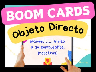 Spanish Direct Object Pronouns | Interactive Activity | Digital Task Boom Cards