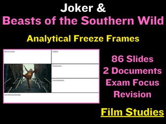 A Level Film Studies: Joker & Beasts of the Southern Wild Freeze Frames Analysis