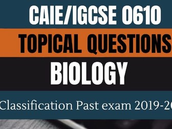 IGCSE/Biology topical questions based on previous exam