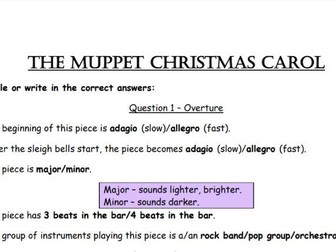 The Muppet Christmas Carol - Questions