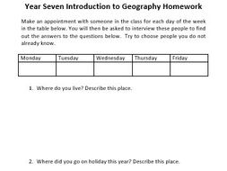 Year 7 geography homework help