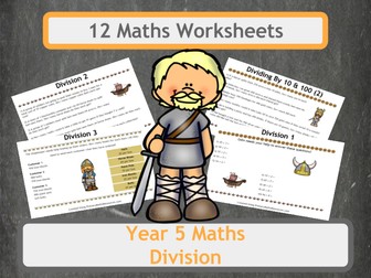 Viking Themed Division Problems for Year 5 Classes
