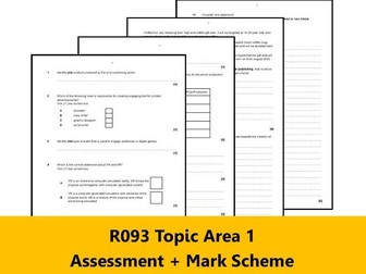 Creative iMedia J834 -  R093 Topic Area 1 - Practice Exam Paper