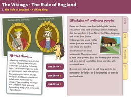 A Viking King - Interactive Teaching Book - The Vikings KS2