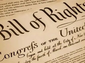 The Bill of Rights.  Student handout with summary.  Considers significance