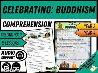 Celebrating Buddhism  | Reading Comprehension | Year 3 and 4