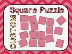Square Vocabulary Puzzle Template By Senormoosetpt Teaching Project Activity