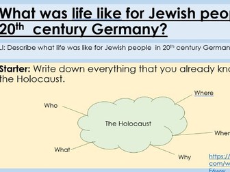 Holocaust Scheme of Work