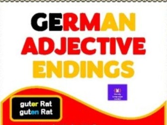 German Adjective Endings - Tables, Examples and Exercises