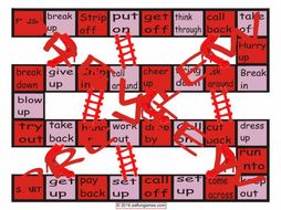Phrasal Verbs #2 Chutes and Ladders Board Game