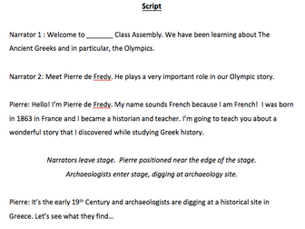 The Story of the Olympics Assembly