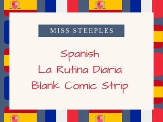 Mi Rutina Diaria - Daily Routine Comic Strip