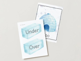 Winter construction words - Display