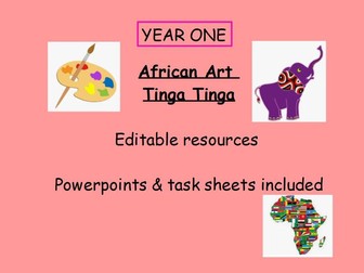 Tinga Tinga Art African Art FULL UNIT PLANNING EDITABLE
