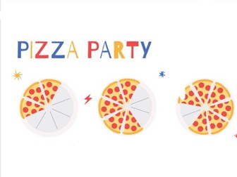 Fractions Worksheet - Pizza Party