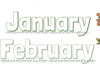 Birthday display Botanical theme