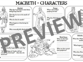 Macbeth Recap Worksheet