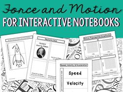 Force and Motion for Interactive Science Notebook