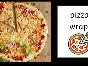 Pizza wrap recipe PDF presentation - Widgit