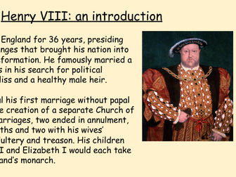 Henry VIII - Full Homework Project