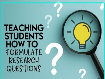 IB Extended Essay: Developing a Strong Research Question - EE Lesson 3