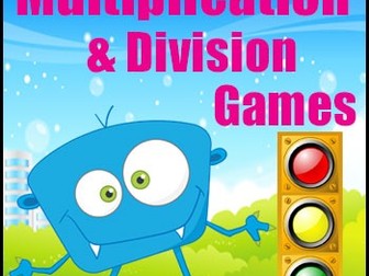 Multiplication Game and Division Game in One - Traffic Lights - Math Centre Game