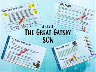 The Great Gatsby SOW- A Level Literature & Language