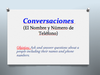Spanish By Mariammalek22 Teaching Resources