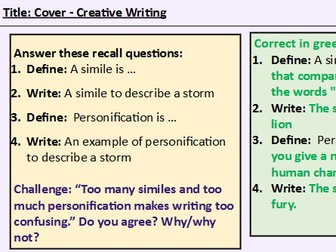 Standalone cover lessons - KS3 English