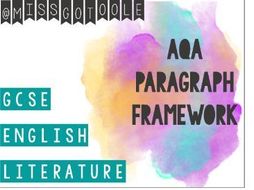 Paragraph Writing: Analysing Quotes for GCSE English Literature (AQA)