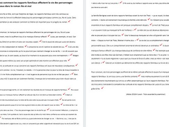 No et moi 10 model essays (including 2 AQA marked)