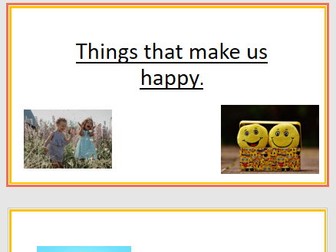 Things that make me happy CVC word writing
