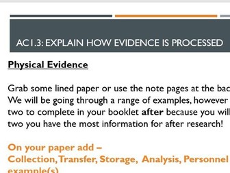 Unit 3 WJEC Criminology AC1.3 Whole Lesson