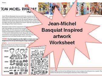 Basquiat Cover Lesson Worksheet