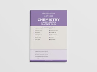 AQA GCSE Chem Calculation Practice Books Bundle | 14 Quantitative Chemistry Workbooks with Answer