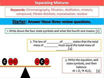 C1.3 Separating Mixtures