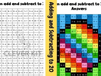 Easter Addition and Subtraction within 20