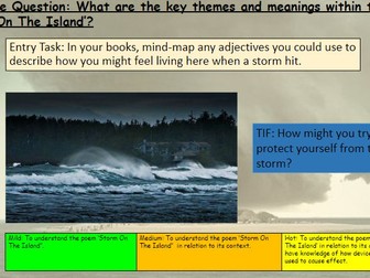 'Storm On the Island' Analysis - Differentiated