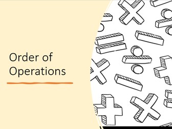 Order of Operations Lesson - BIDMAS