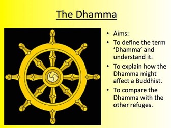 Dhamma (AQA spec RS spec A Buddhism)