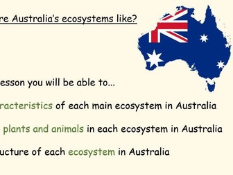 Australia's Ecosystems Geography Lesson