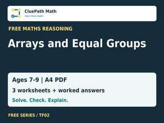Arrays and Equal Groups Worksheets - Free