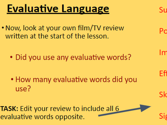 Writing to Evaluate- Film Review
