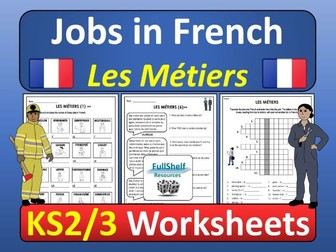French Jobs Les Metiers Worksheets